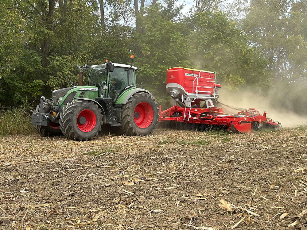 Box 2: Mt. Sterling Dairy Purchased a New Poettinger Terrasem